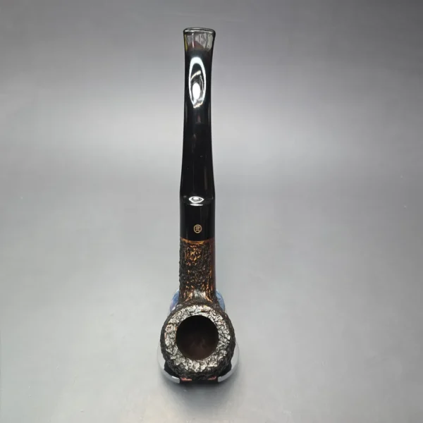 James Upshall Empire Series Acclaim Rusticated Bent Billiard (Unsmoked Estate) - Image 5