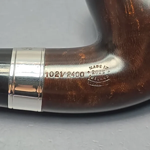 Peterson 160th Anniversary Pat. B Dark Smooth Bent Billiard Briar Pipe, New - Image 13