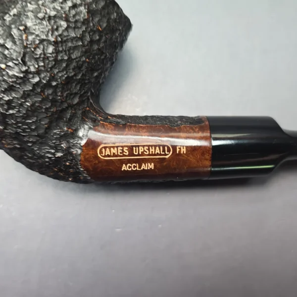 James Upshall Empire Series Acclaim Rusticated Bent Billiard (Unsmoked Estate) - Image 10