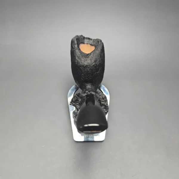Peter Toth Black Sandblasted Freehand Handmade Briar Pipe, New - Image 5