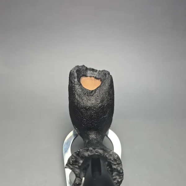 Peter Toth Black Sandblasted Freehand Handmade Briar Pipe, New - Image 6