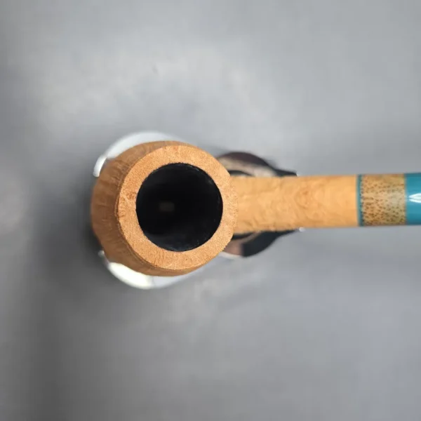 Pipe Tristan Natural Sandblasted "LC" Bent Billiard with Black Palm (New) - Image 7