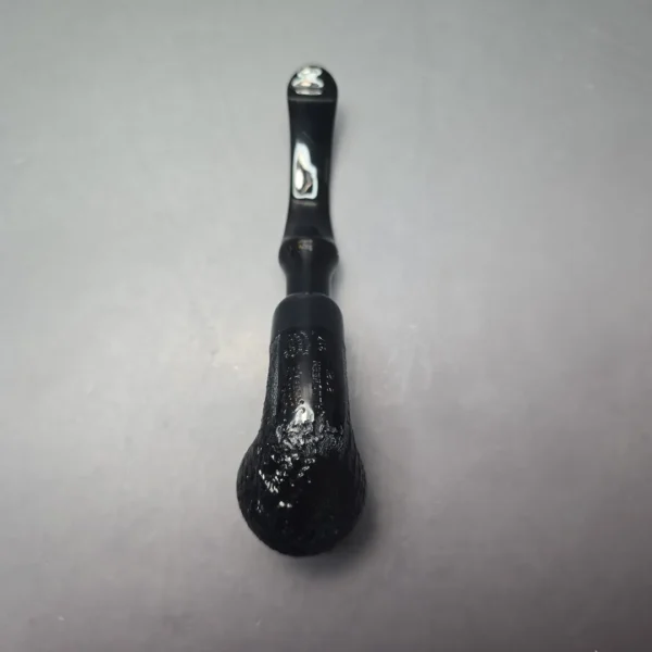 Peterson 2025 Halloween Pipe 317 Sandblasted Bent Billiard Briar Pipe, New - Image 9