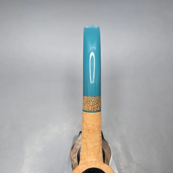 Pipe Tristan Natural Sandblasted "LC" Bent Billiard with Black Palm (New) - Image 8