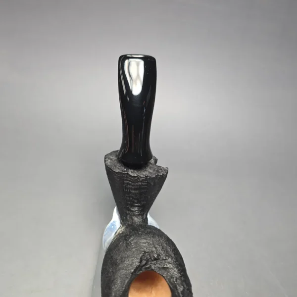Peter Toth Black Sandblasted Freehand Handmade Briar Pipe, New - Image 8
