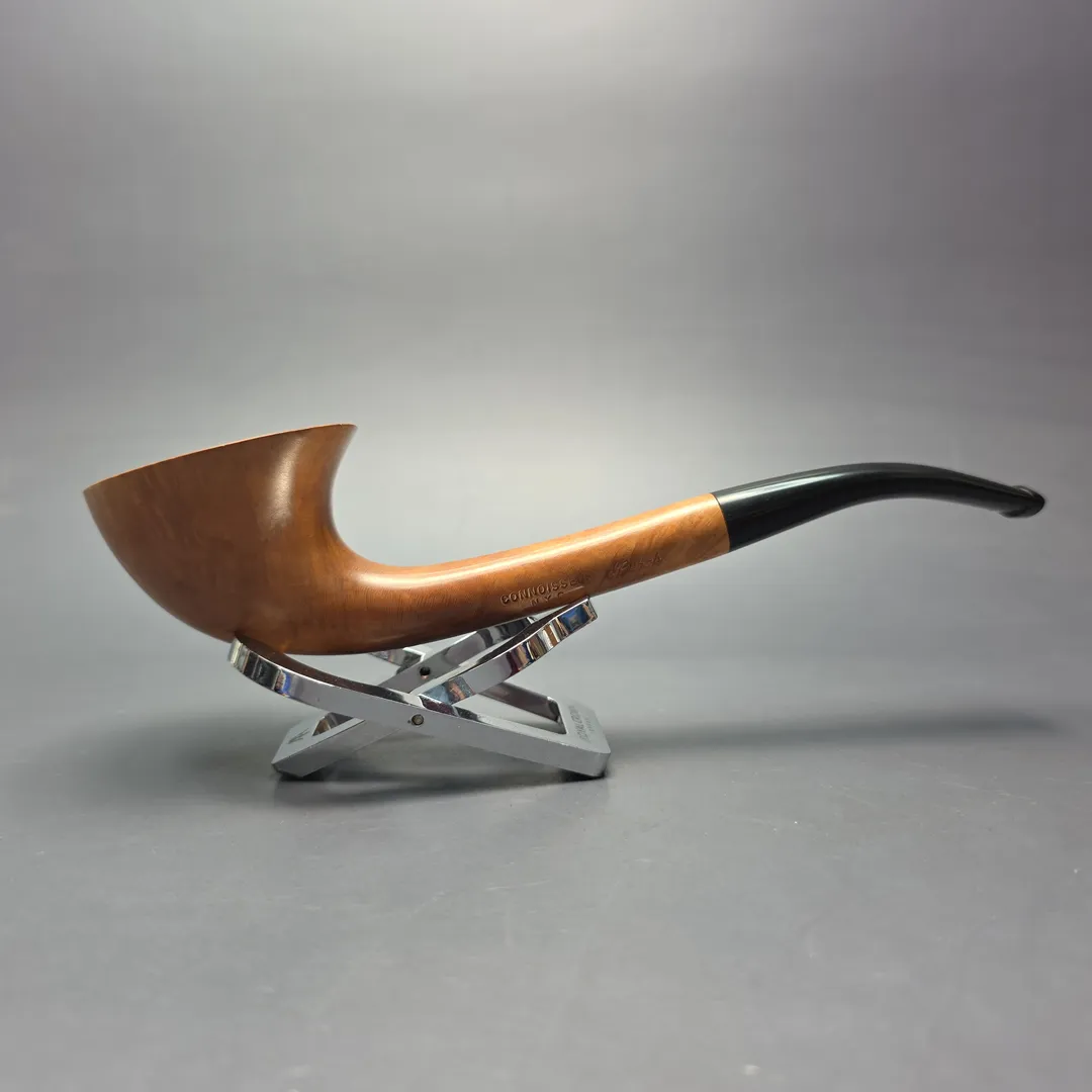 Ed Burak Connoisseur Smooth "Swoop" Horn Estate Briar Pipe, Unsmoked - Image 2