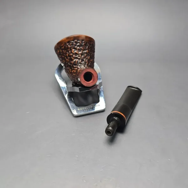Jirsa 65 Partially Rusticated Stack Dublin Estate Briar Pipe, Unsmoked - Image 14