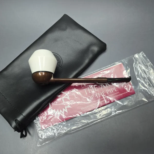 Falcon Extra Dental w/ MBSD Meerschaum Rhodesian Block Meerschaum Bowl Pipe, New - Image 14