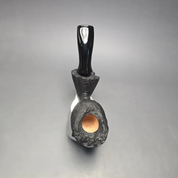 Peter Toth Black Sandblasted Freehand Handmade Briar Pipe, New - Image 9