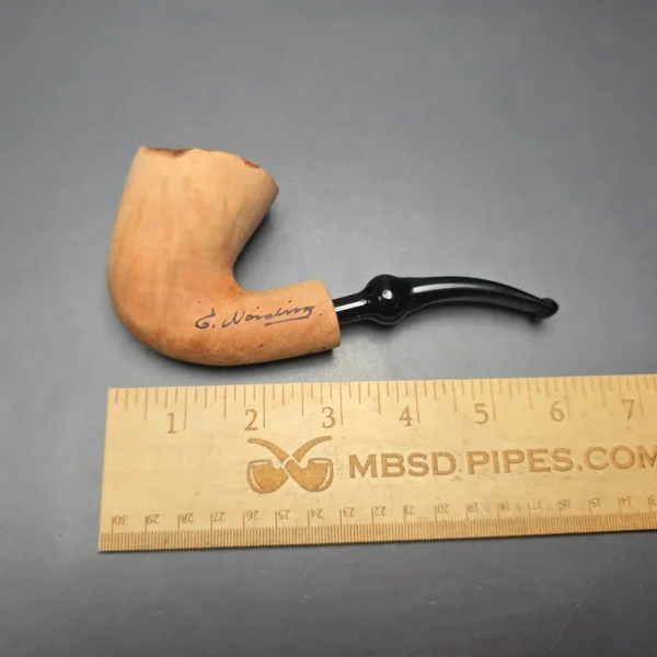 Nording Signature Natural Smooth Freehand Estate Briar Pipe, Unsmoked - Image 12