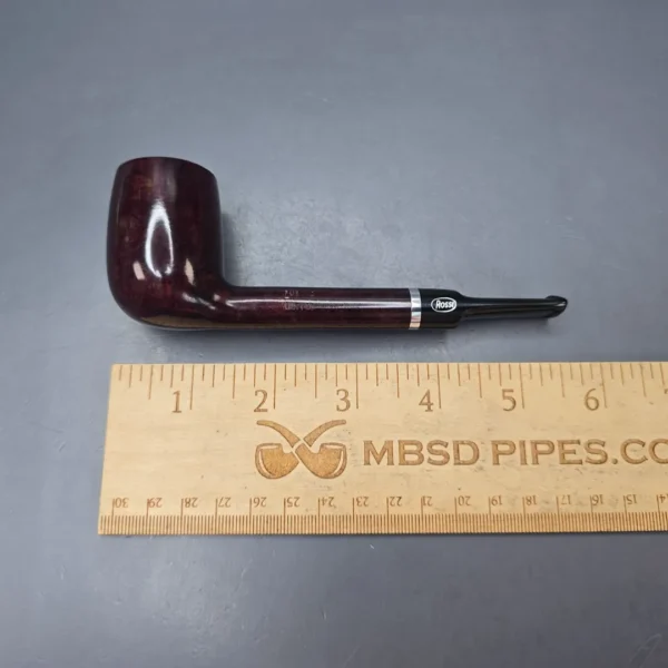 Rossi Rubino Antico 8701 Smooth Lovat w Nickel, Briar Pipe, New, 6mm - Image 13