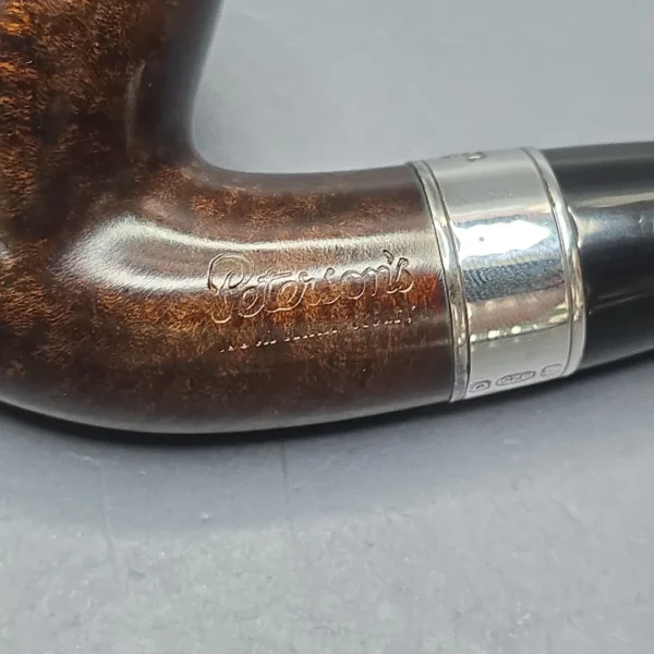 Peterson 160th Anniversary Pat. B Dark Smooth Bent Billiard Briar Pipe, New - Image 11