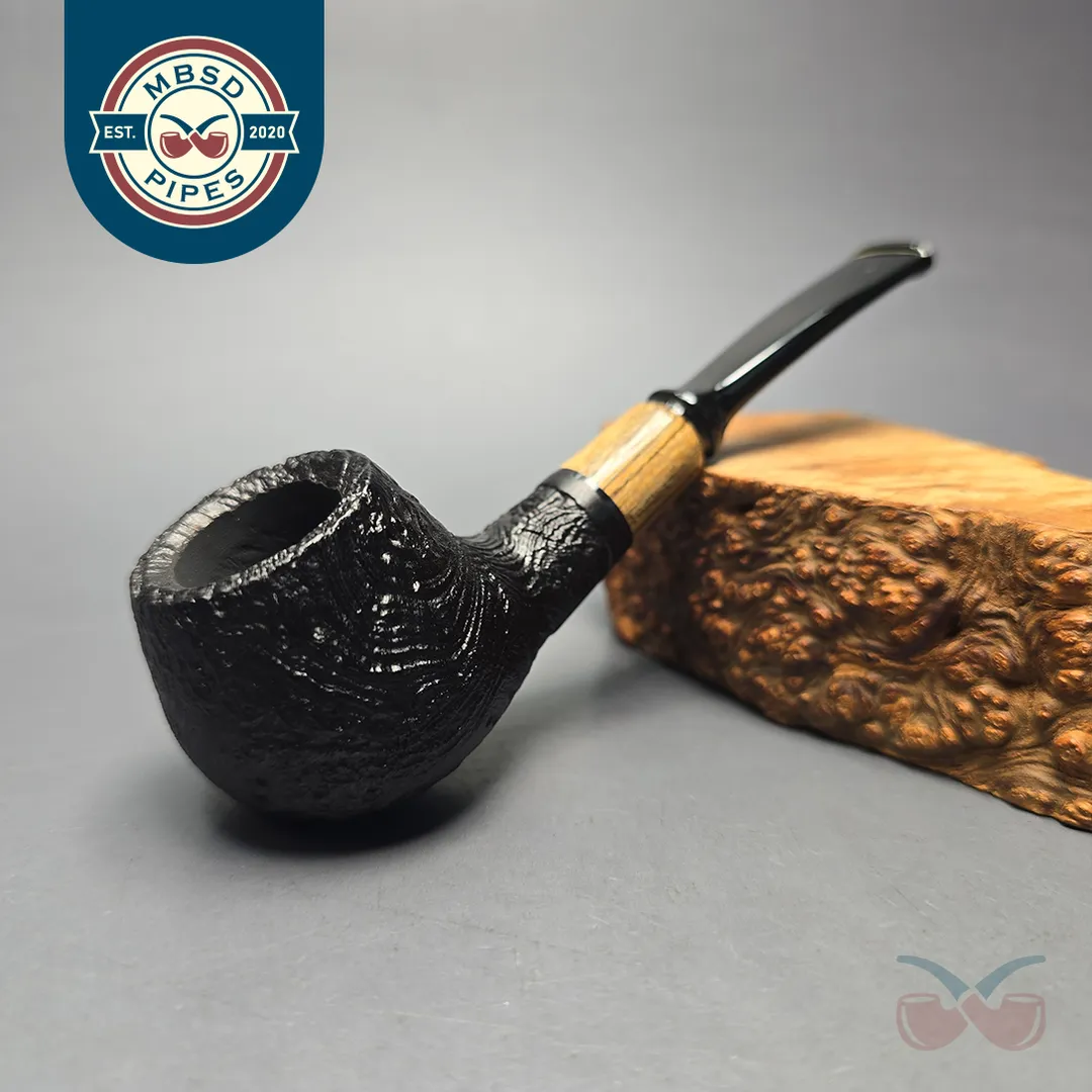 MBSD Briars by Piero Vitale Vintage Sandblasted Author with Olivewood (New)