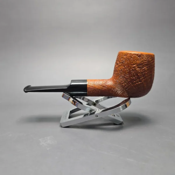 Buckeye Hand Made Partially Sandblasted Billiard Briar Pipe, New - Image 4