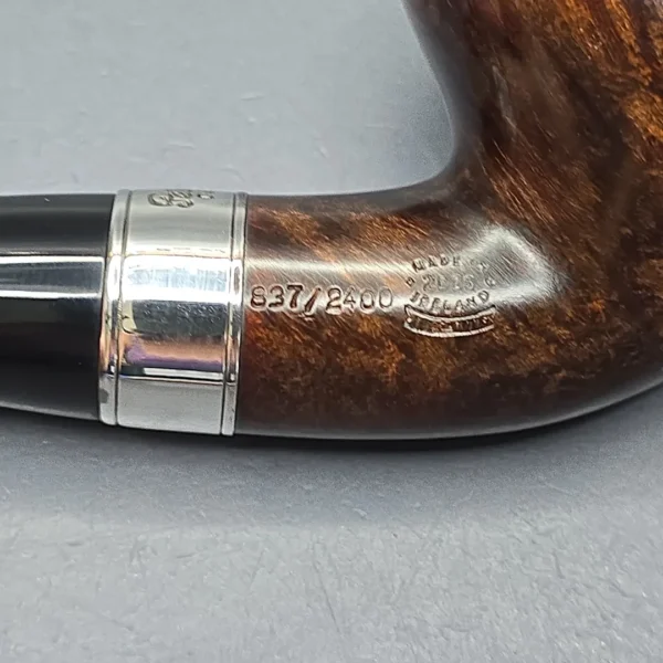 Peterson 160th Anniversary Pat. B Dark Smooth Bent Billiard Briar Pipe, New - Image 12