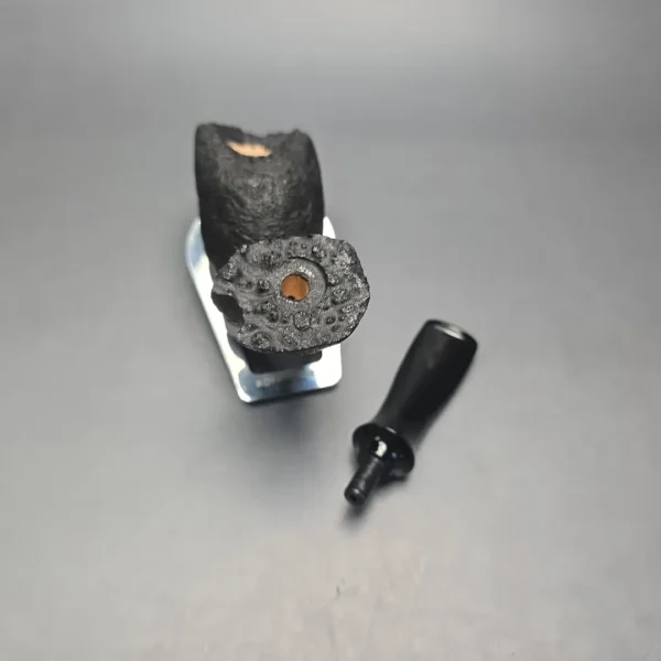 Peter Toth Black Sandblasted Freehand Handmade Briar Pipe, New - Image 14
