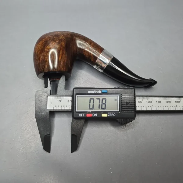 Peterson 160th Anniversary Pat. B Dark Smooth Bent Billiard Briar Pipe, New - Image 14