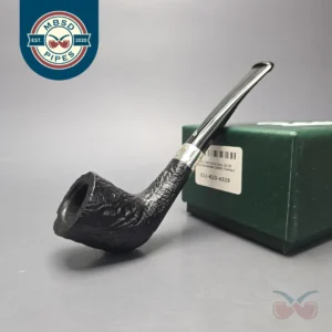 Petersons 2026 St Patrick's Day 268 Sandblasted Zulu w/ Silver Estate Briar Pipe, Unsmoked