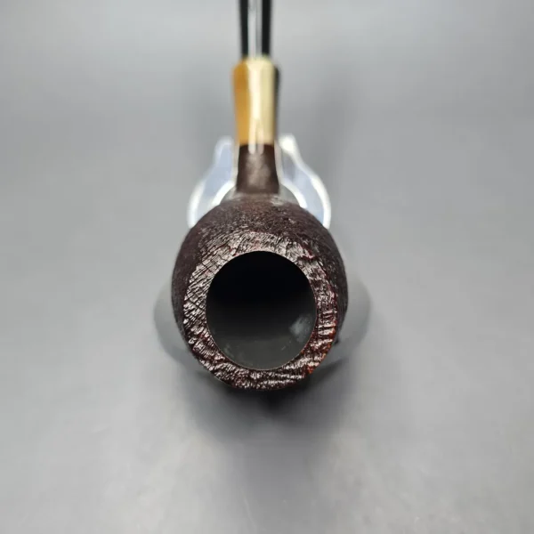 MBSD Briars Modern Masters 3 Sandblasted Tulip w/ Faux Horn Handmade Briar Pipe, New - Image 7