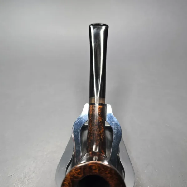 Herriot Pipes Smooth "Bell" Dublin w/ Horn Handmade Briar Pipe, New - Image 8