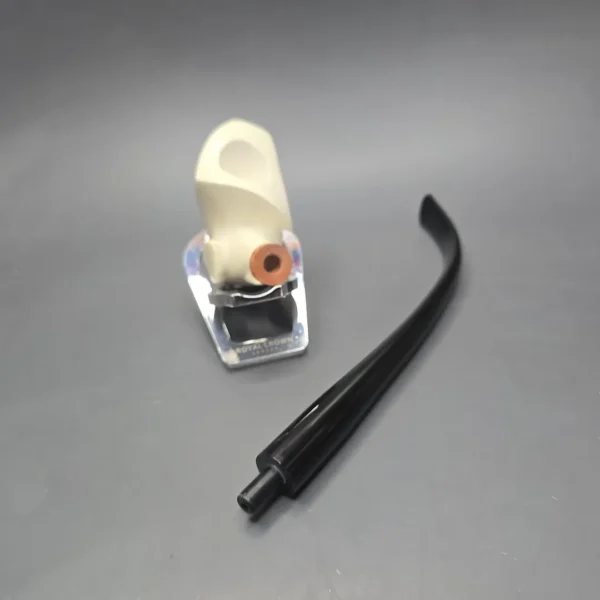 MBSD Meerschaum Deluxe Smooth Churchwarden Freehand Block Meerschaum Pipe, Briar-Mortise, New - Image 15