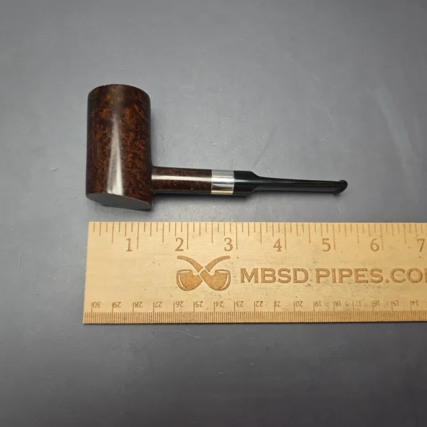 J Mouton Smooth Contrast Poker w/ Silver Estate Briar Pipe, Unsmoked - Image 14