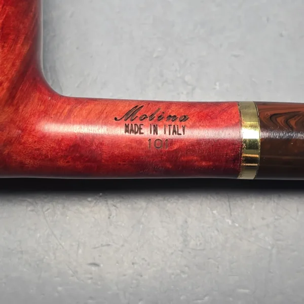Molina Striato Smooth Light Brown 101 Billiard with Brass (New) - Image 11