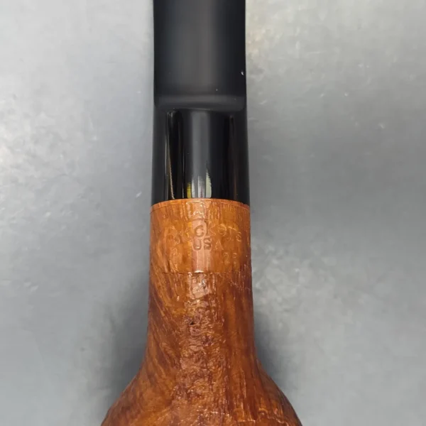 Buckeye Hand Made Partially Sandblasted Billiard Briar Pipe, New - Image 10