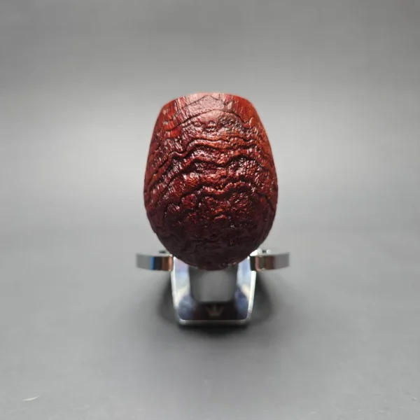 Papa Bear's Pipes by Tim Beaumont Sandblasted Egg w/ Tulipwood Handmade Briar Pipe, New - Image 3