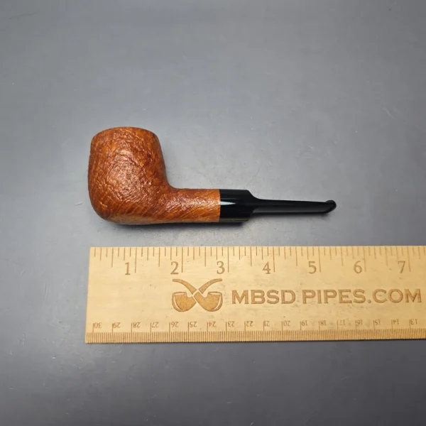 Buckeye Hand Made Partially Sandblasted Billiard Briar Pipe, New - Image 11