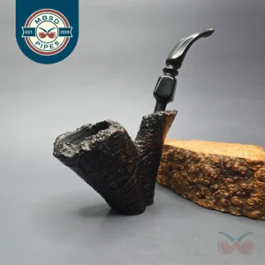 Ben Wade (Preben Holm) Danish Hand Model 100 Sandblasted Freehand Sitter Estate Briar Pipe, Danish Estates
