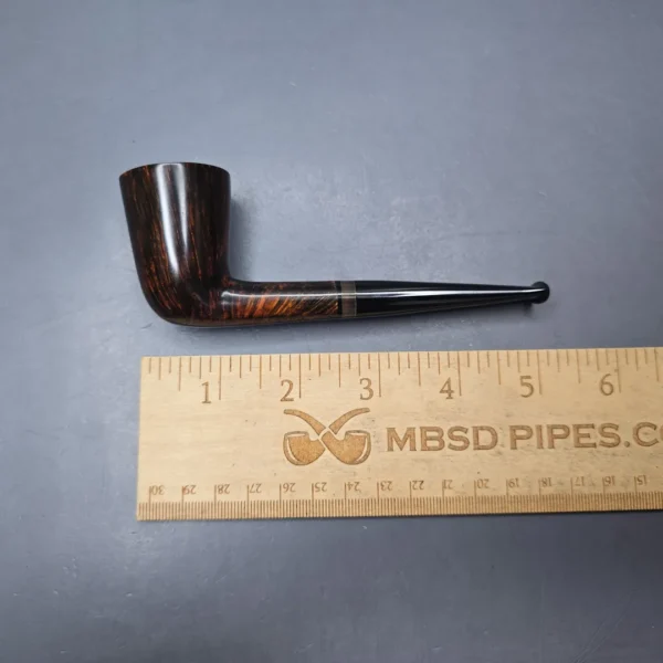 Herriot Pipes Smooth "Bell" Dublin w/ Horn Handmade Briar Pipe, New - Image 12