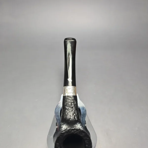 Petersons 2026 St Patrick's Day 268 Sandblasted Zulu w/ Silver Estate Briar Pipe, Unsmoked - Image 7