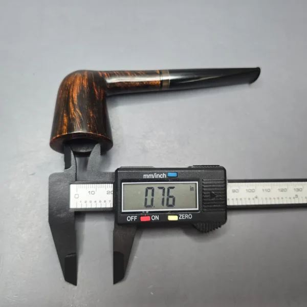 Herriot Pipes Smooth "Bell" Dublin w/ Horn Handmade Briar Pipe, New - Image 13