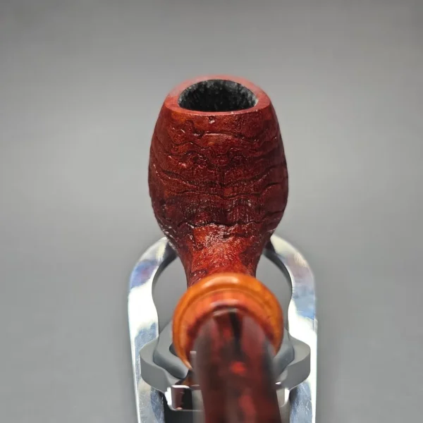 Papa Bear's Pipes by Tim Beaumont Sandblasted Egg w/ Tulipwood Handmade Briar Pipe, New - Image 6