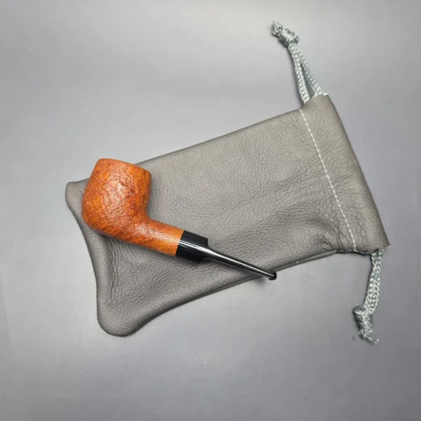 Buckeye Hand Made Partially Sandblasted Billiard Briar Pipe, New - Image 14