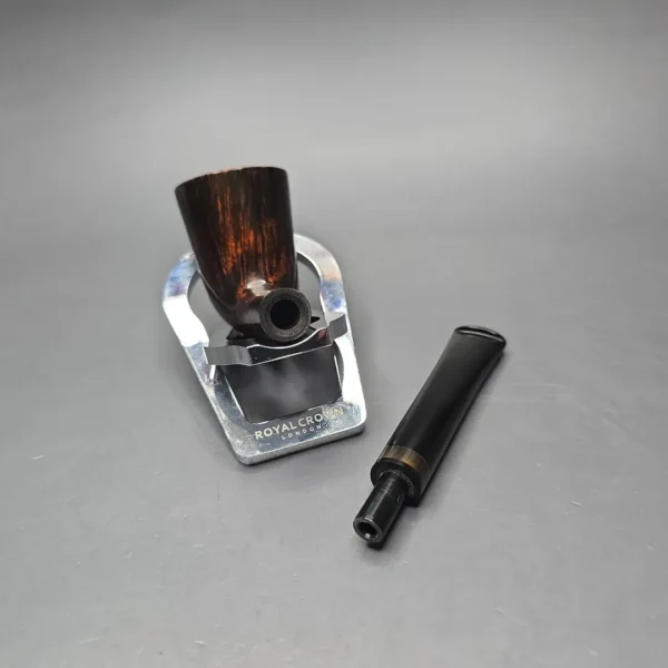 Herriot Pipes Smooth "Bell" Dublin w/ Horn Handmade Briar Pipe, New - Image 14