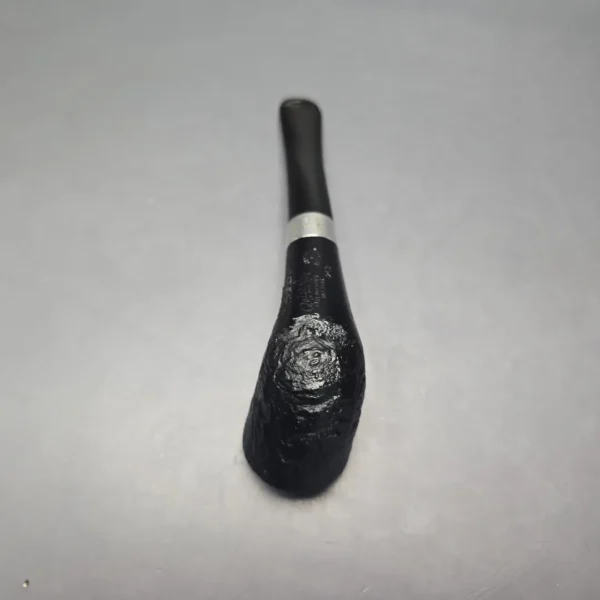 Petersons 2026 St Patrick's Day 268 Sandblasted Zulu w/ Silver Estate Briar Pipe, Unsmoked - Image 9