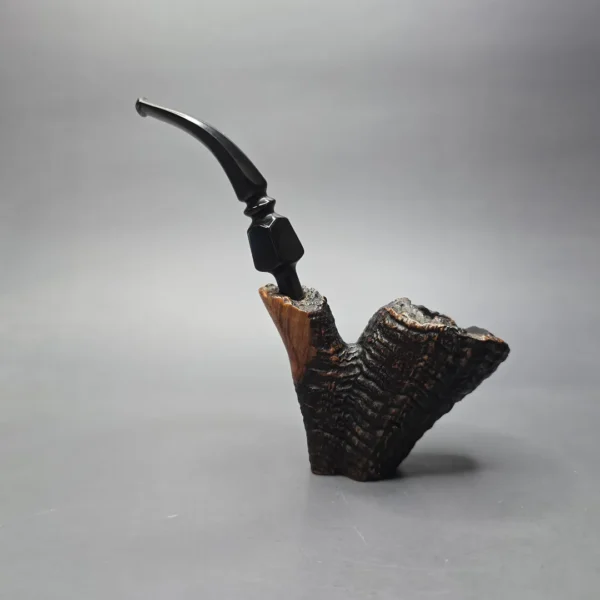 Ben Wade (Preben Holm) Danish Hand Model 100 Sandblasted Freehand Sitter Estate Briar Pipe, Danish Estates - Image 4