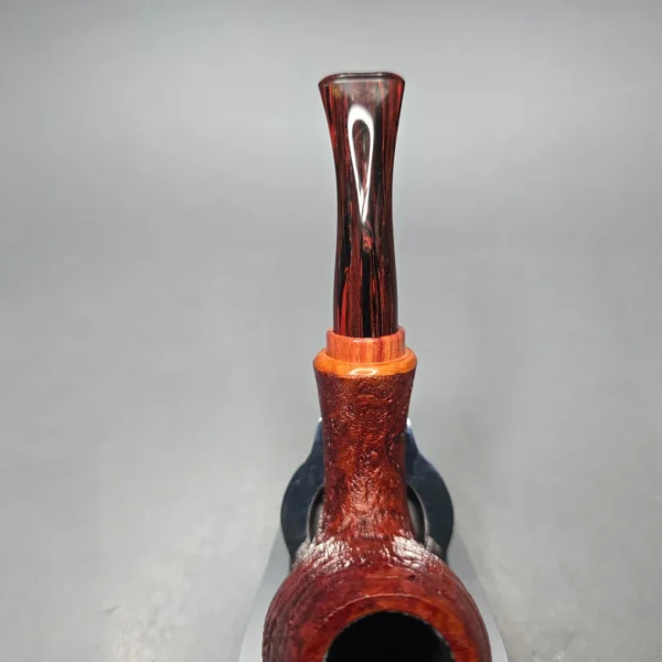 Papa Bear's Pipes by Tim Beaumont Sandblasted Egg w/ Tulipwood Handmade Briar Pipe, New - Image 8
