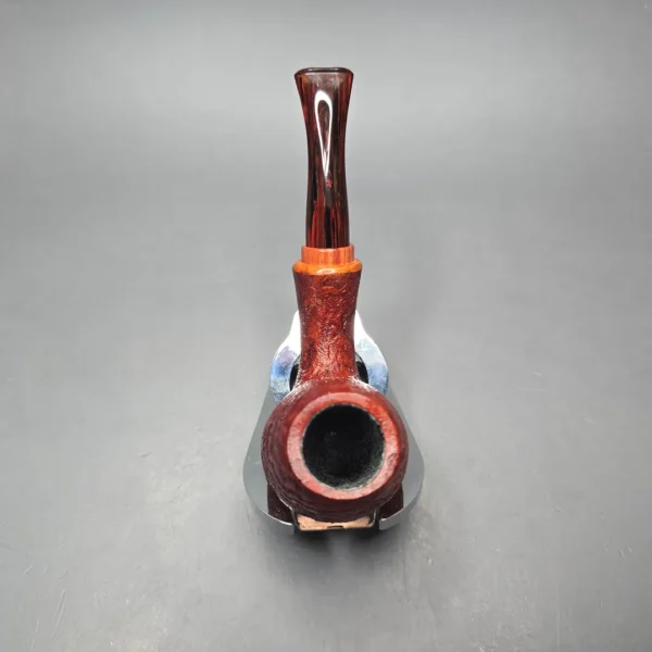 Papa Bear's Pipes by Tim Beaumont Sandblasted Egg w/ Tulipwood Handmade Briar Pipe, New - Image 9