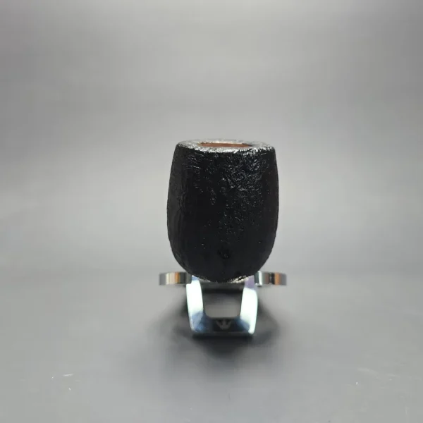 Buckeye Hand Made Black Sandblasted Billiard Briar Pipe, New - Image 3