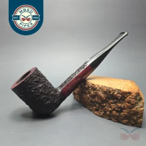 James Upshall Bark Group 6 Rusticated Billiard Estate Briar Pipe, Unsmoked