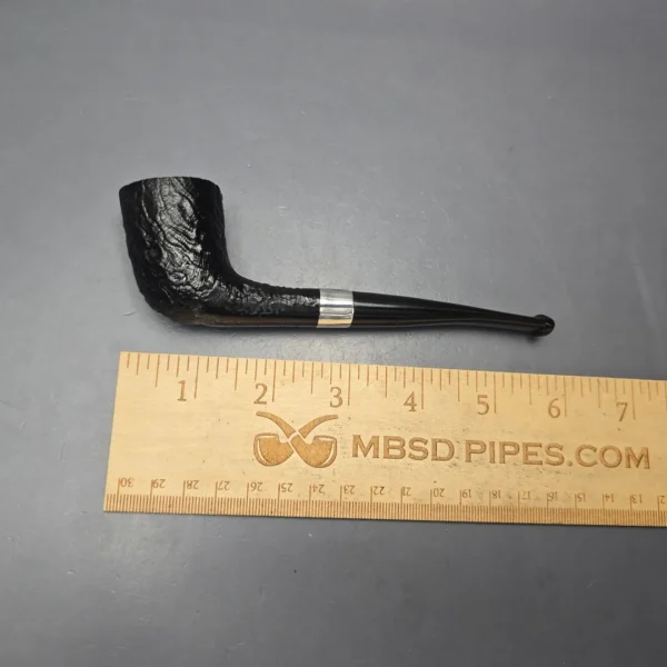 Petersons 2026 St Patrick's Day 268 Sandblasted Zulu w/ Silver Estate Briar Pipe, Unsmoked - Image 12