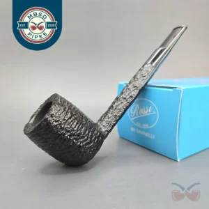 Rossi Mezzanotte 8803 Rusticated Lumberman Briar Pipe, New, 6mm