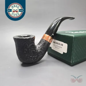 Petersons 2021 Christmas Pipe Original Sandblasted Calabash Estate Briar Pipe, Unsmoked
