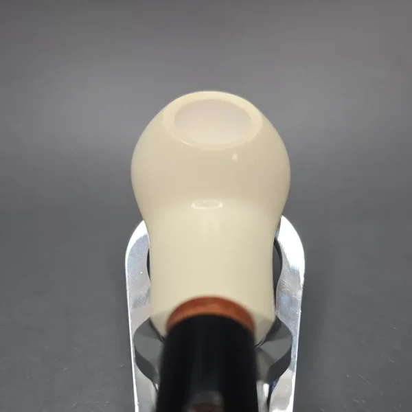 MBSD Meerschaum Deluxe Smooth Author Block Meerschaum Pipe, Briar-Mortise, New - Image 7