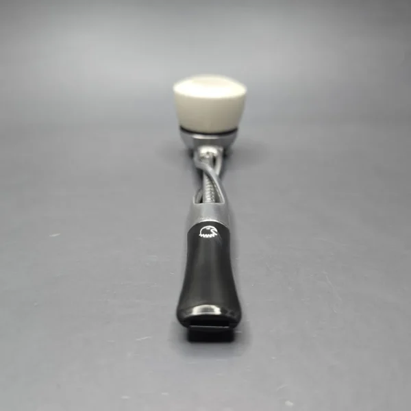 Falcon Classic Chrome w/ MBSD Meerschaum Pot Block Meerschaum Bowl Pipe, New - Image 5