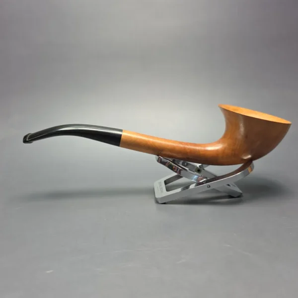 Ed Burak Connoisseur Smooth "Swoop" Horn Estate Briar Pipe, Unsmoked - Image 4