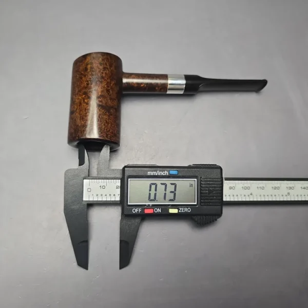 J Mouton Smooth Contrast Poker w/ Silver Estate Briar Pipe, Unsmoked - Image 15